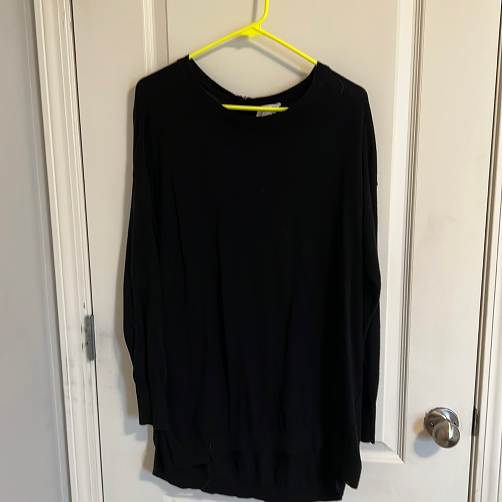 Black tunic sweater